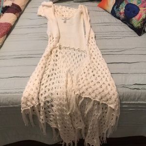 Ladies sweater duster